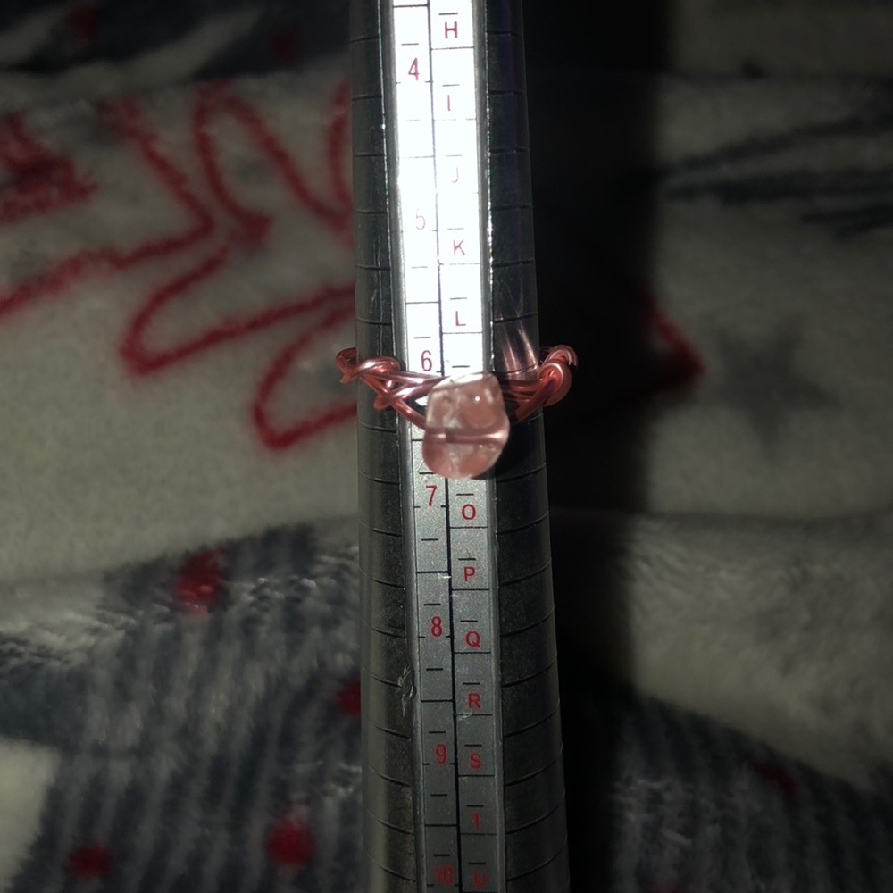 strawberry quartz ring 🍓